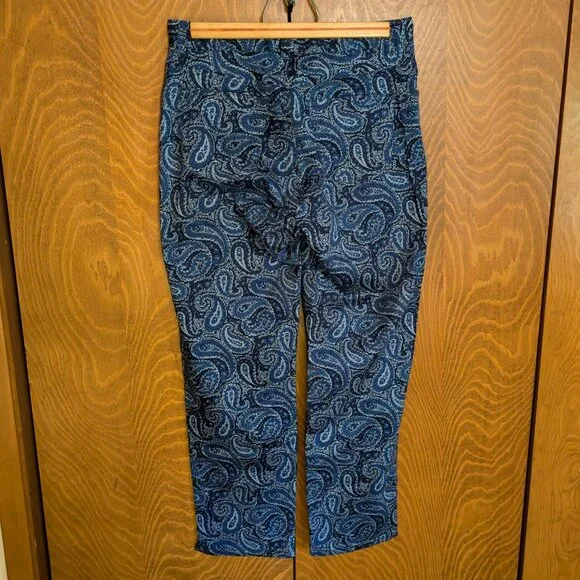 Ralph Lauren blue paisley pants - size 6 - Picture 5 of 6